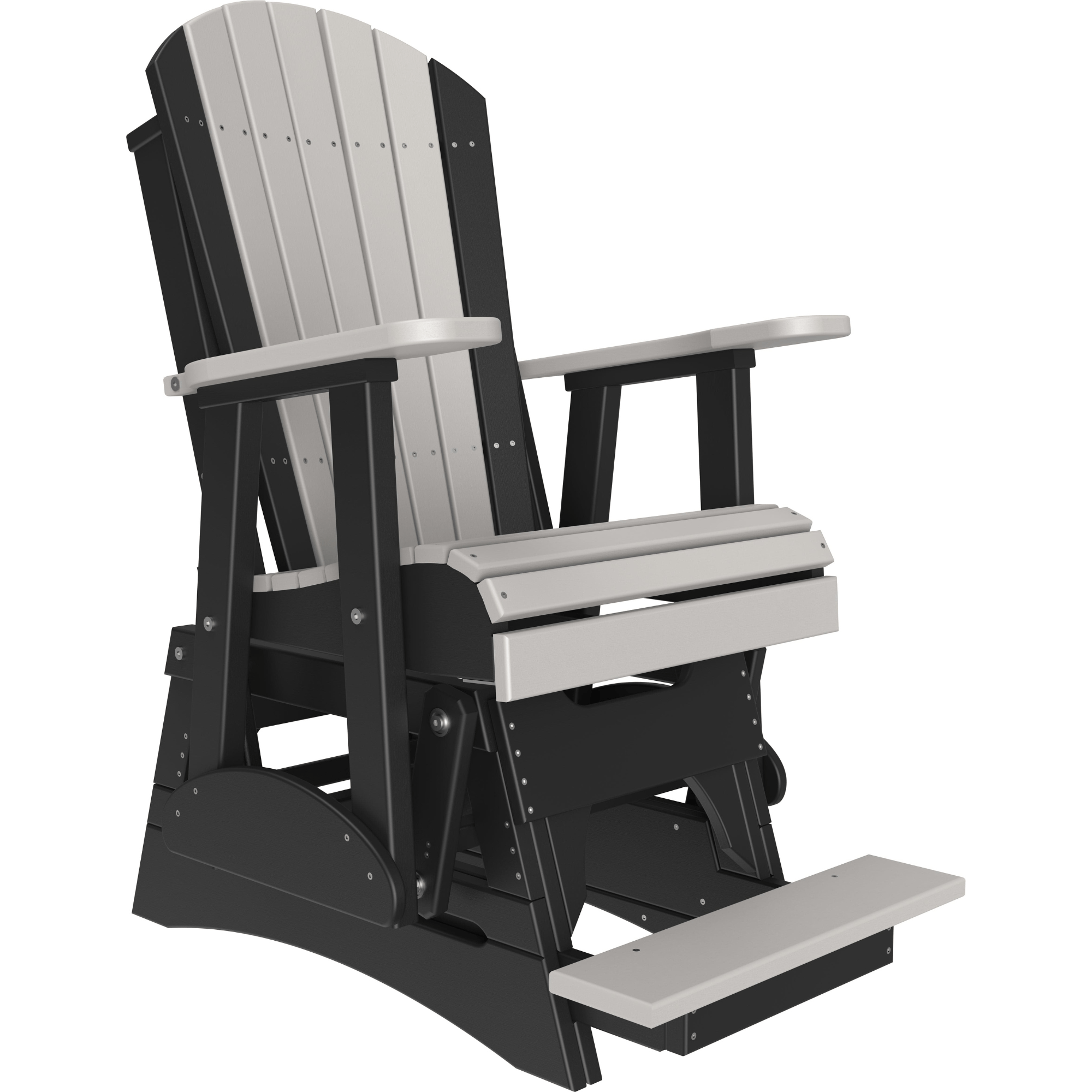 LuxCraft Adirondack Poly Composite Balcony Glider Chair