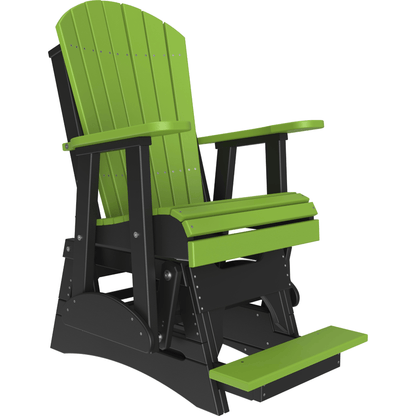 LuxCraft Adirondack Poly Composite Balcony Glider Chair