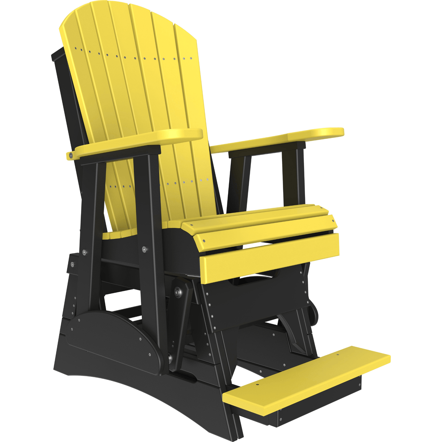 LuxCraft Adirondack Poly Composite Balcony Glider Chair