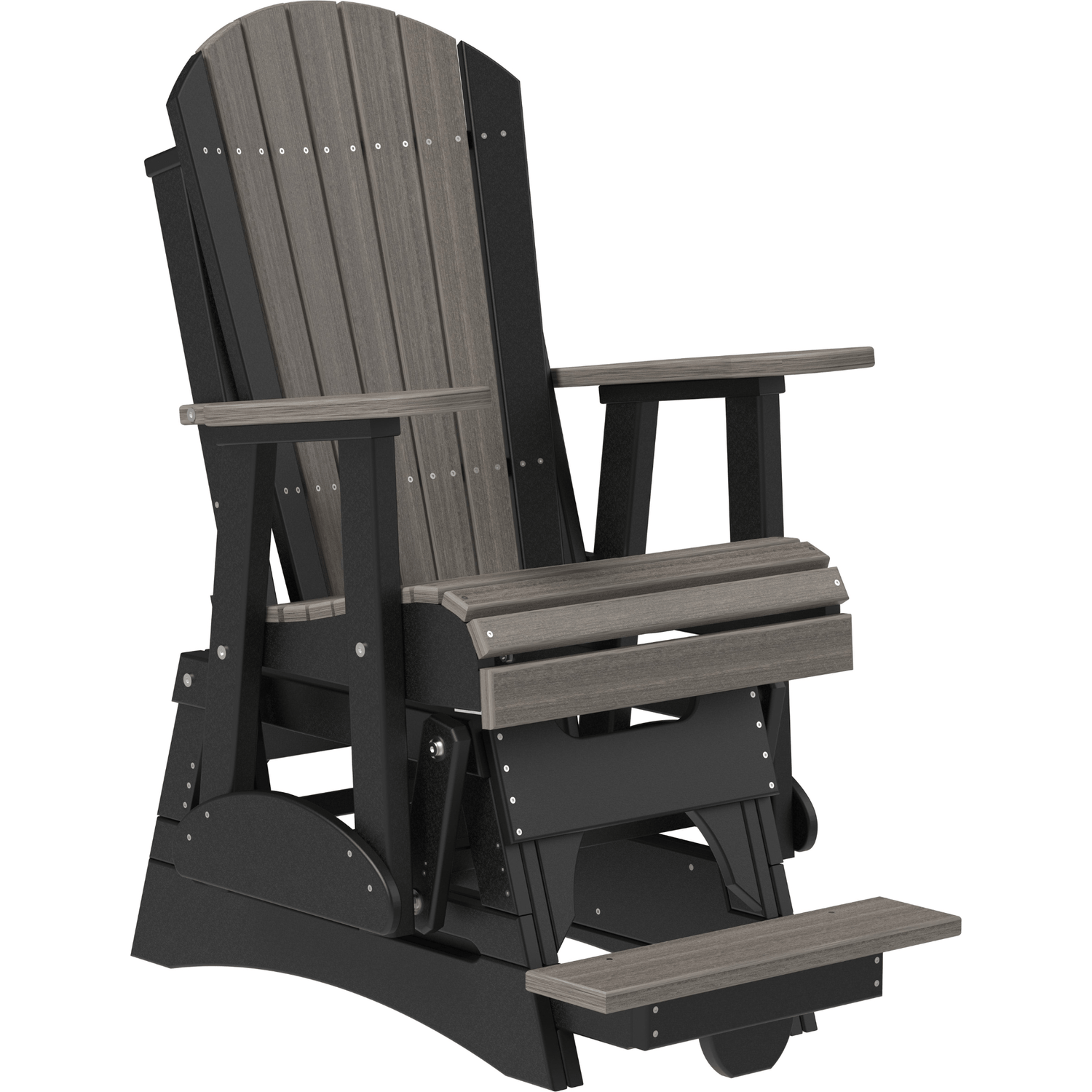 LuxCraft Adirondack Poly Composite Balcony Glider Chair