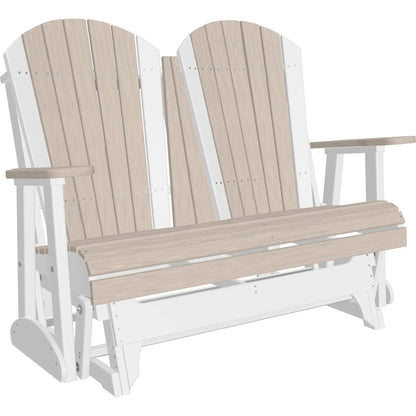 LuxCraft Adirondack 4-Foot Poly Composite Patio Glider