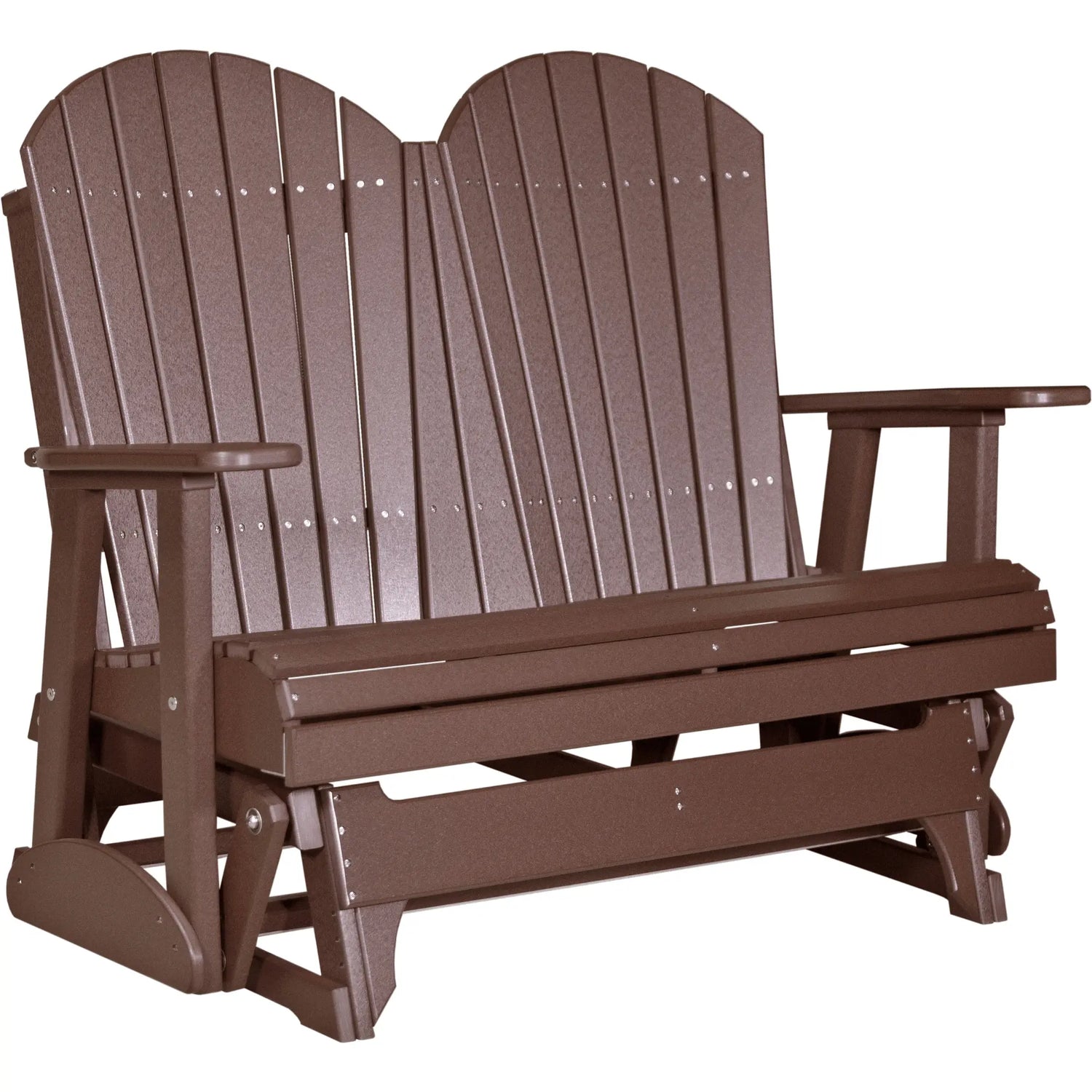 LuxCraft Adirondack 4-Foot Poly Composite Patio Glider