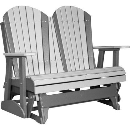 LuxCraft Adirondack 4-Foot Poly Composite Patio Glider