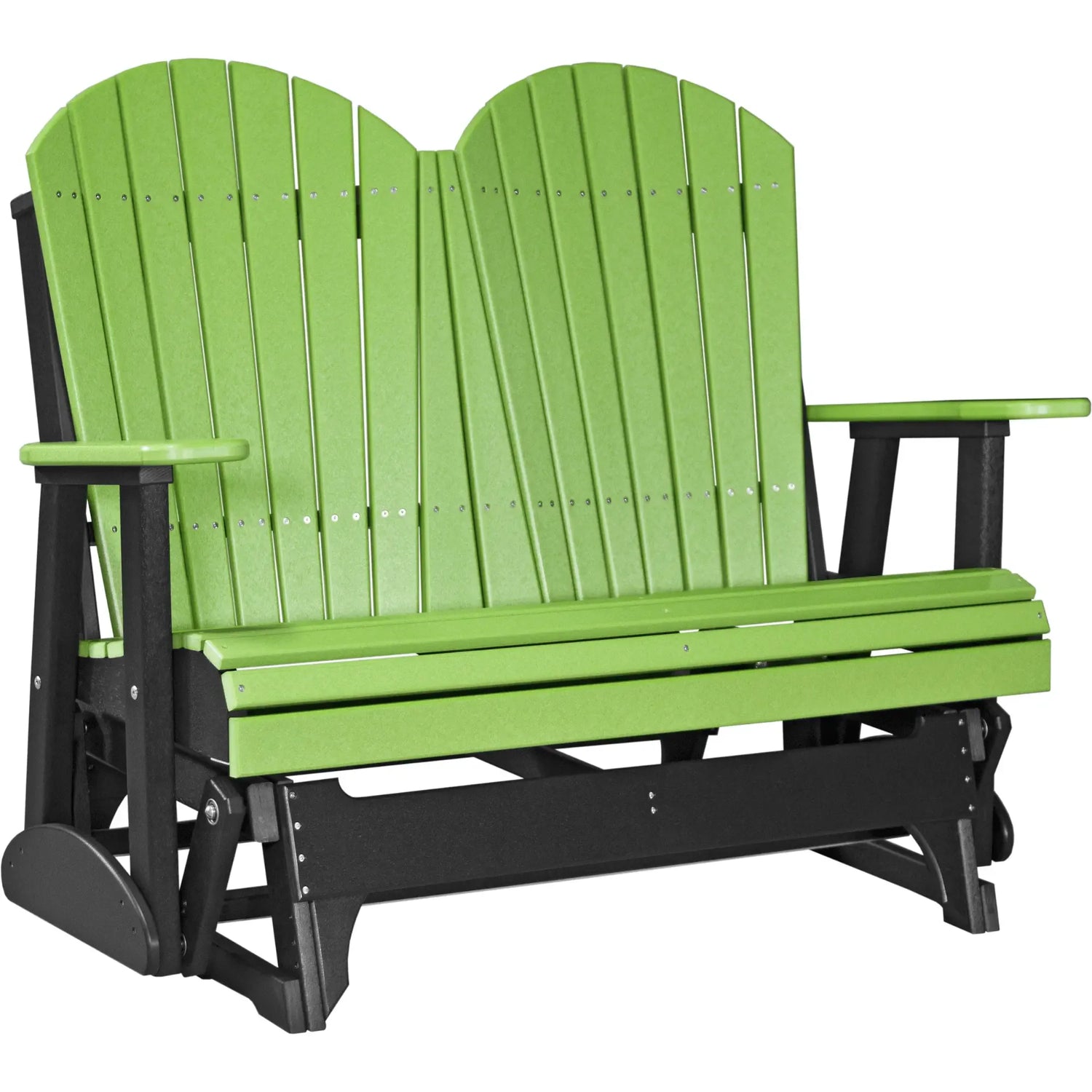 LuxCraft Adirondack 4-Foot Poly Composite Patio Glider