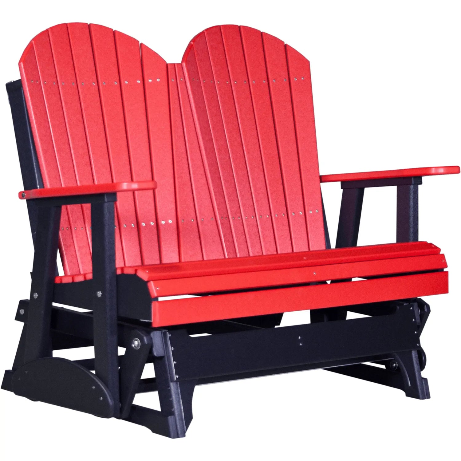 LuxCraft Adirondack 4-Foot Poly Composite Patio Glider