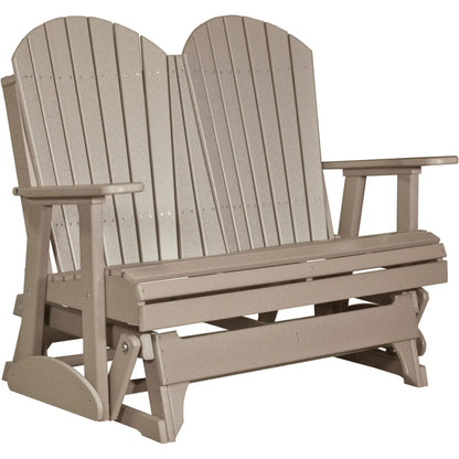 LuxCraft Adirondack 4-Foot Poly Composite Patio Glider