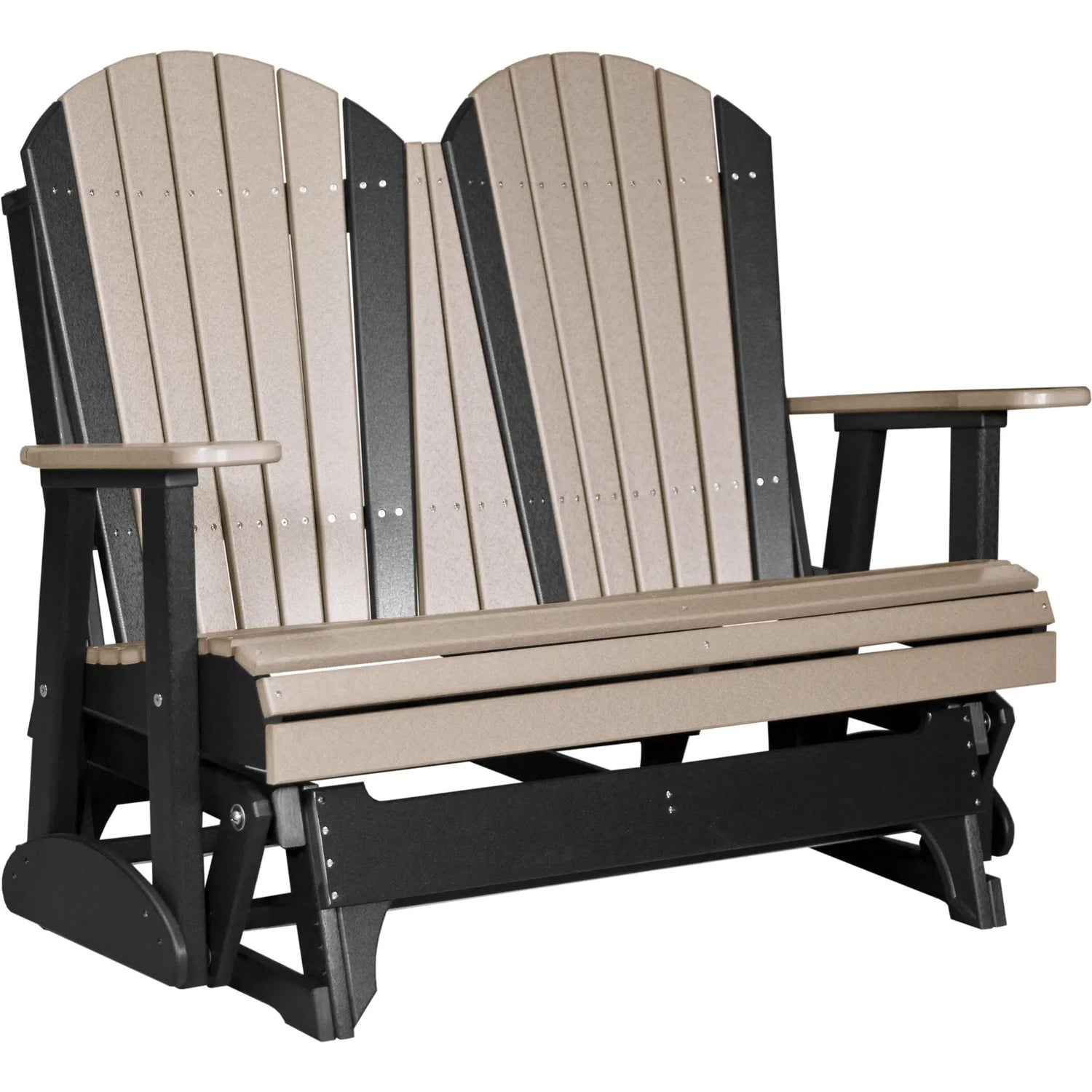 LuxCraft Adirondack 4-Foot Poly Composite Patio Glider