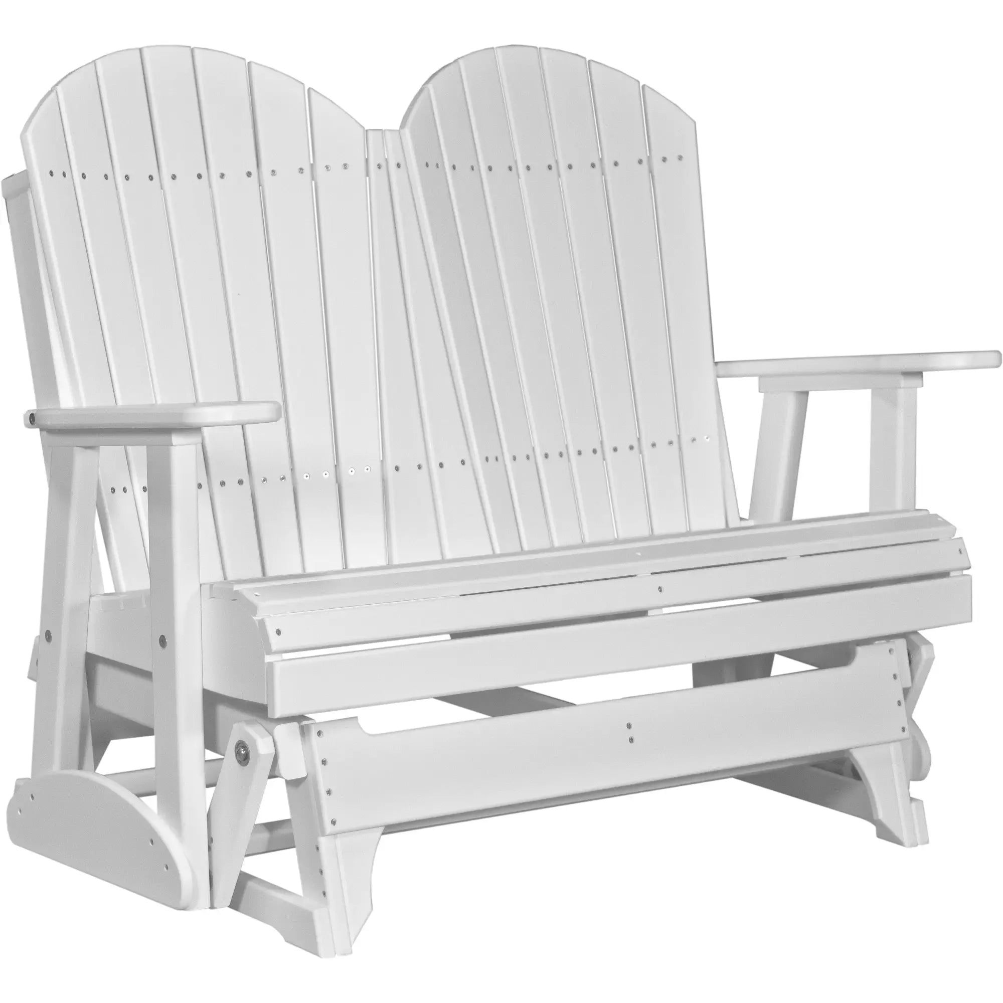 LuxCraft Adirondack 4-Foot Poly Composite Patio Glider