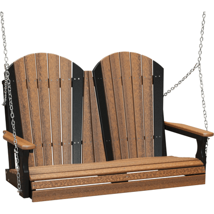 LuxCraft Adirondack 4-Foot Poly Composite Porch Swing