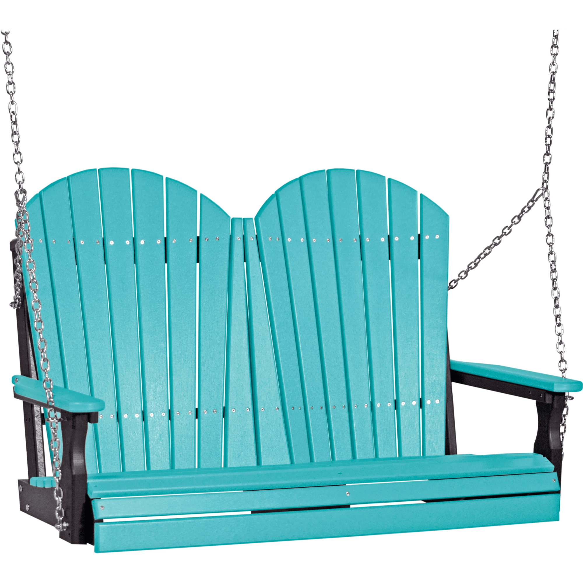 LuxCraft Adirondack 4-Foot Poly Composite Porch Swing
