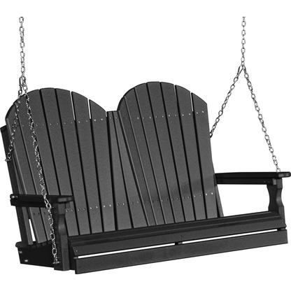 LuxCraft Adirondack 4-Foot Poly Composite Porch Swing