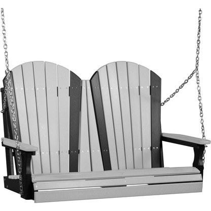 LuxCraft Adirondack 4-Foot Poly Composite Porch Swing