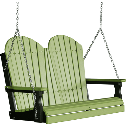 LuxCraft Adirondack 4-Foot Poly Composite Porch Swing