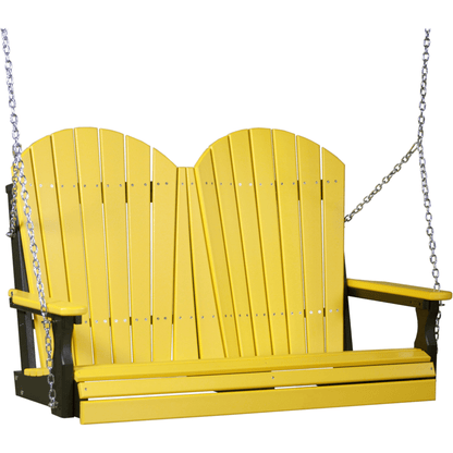 LuxCraft Adirondack 4-Foot Poly Composite Porch Swing