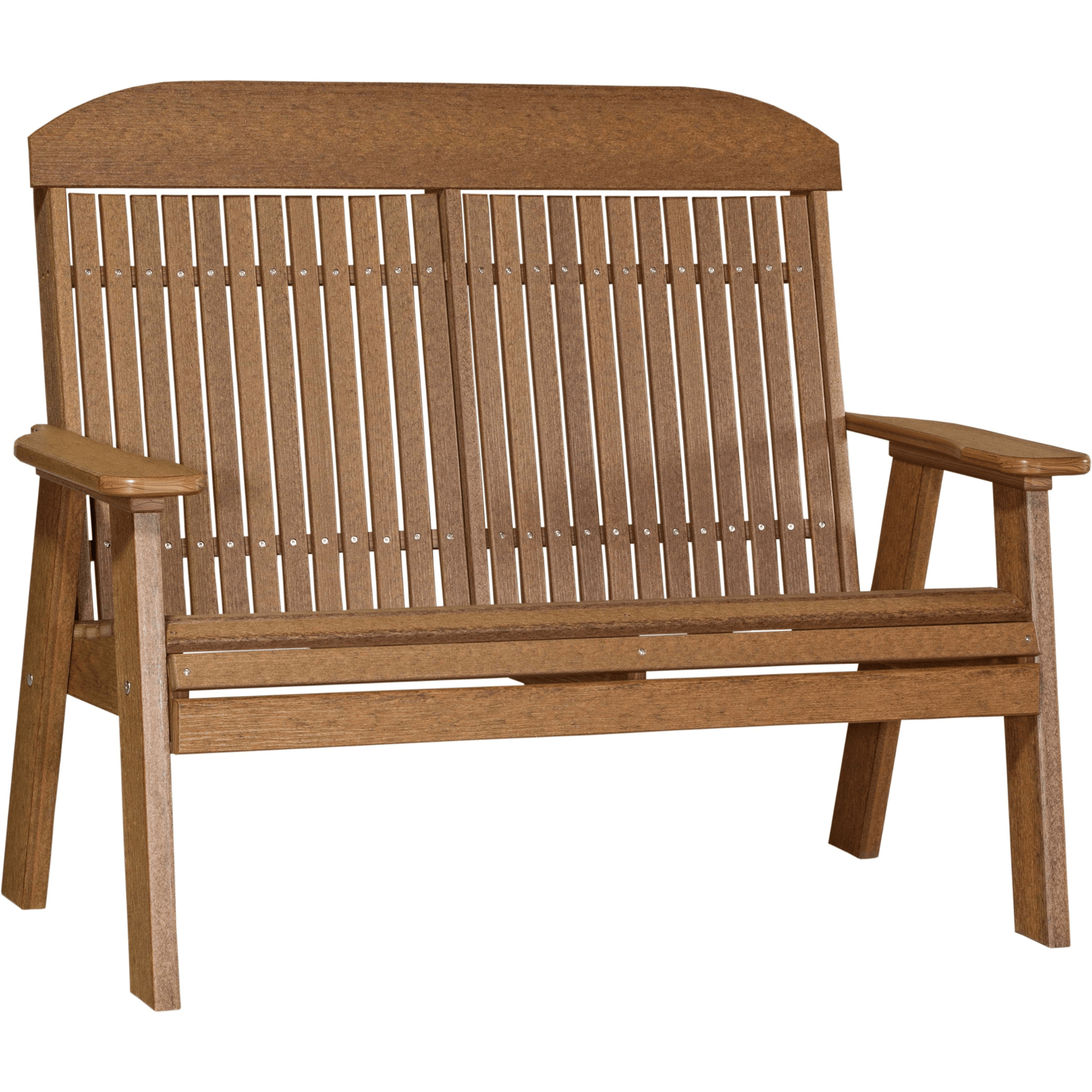 LuxCraft Poly Lumber 4-Foot Classic Outdoor Bench