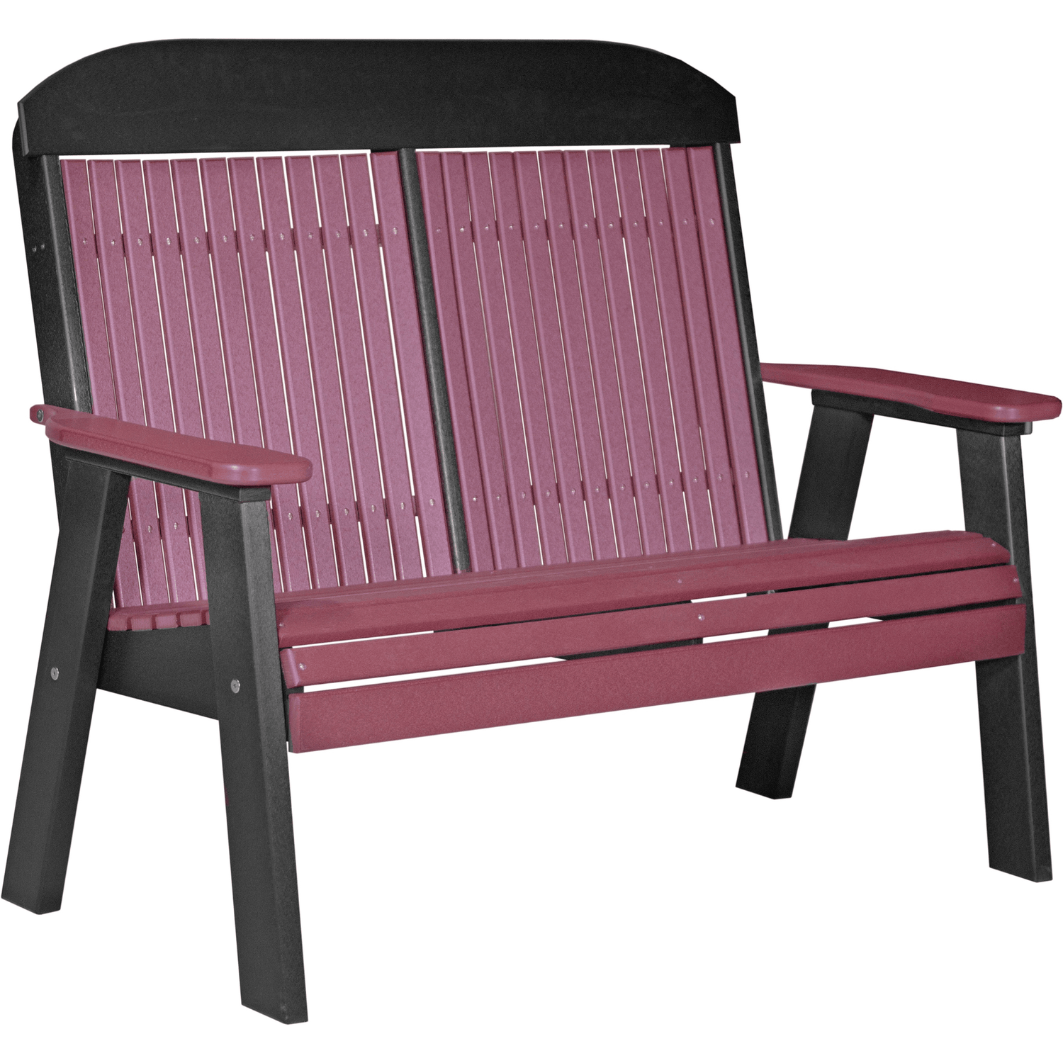 LuxCraft Poly Lumber 4-Foot Classic Outdoor Bench