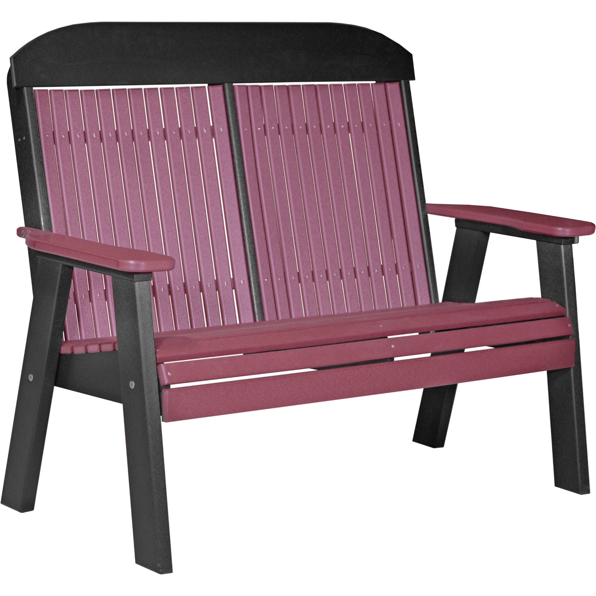 LuxCraft Poly Lumber 4-Foot Classic Outdoor Bench