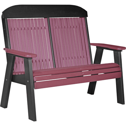 LuxCraft Poly Lumber 4-Foot Classic Outdoor Bench
