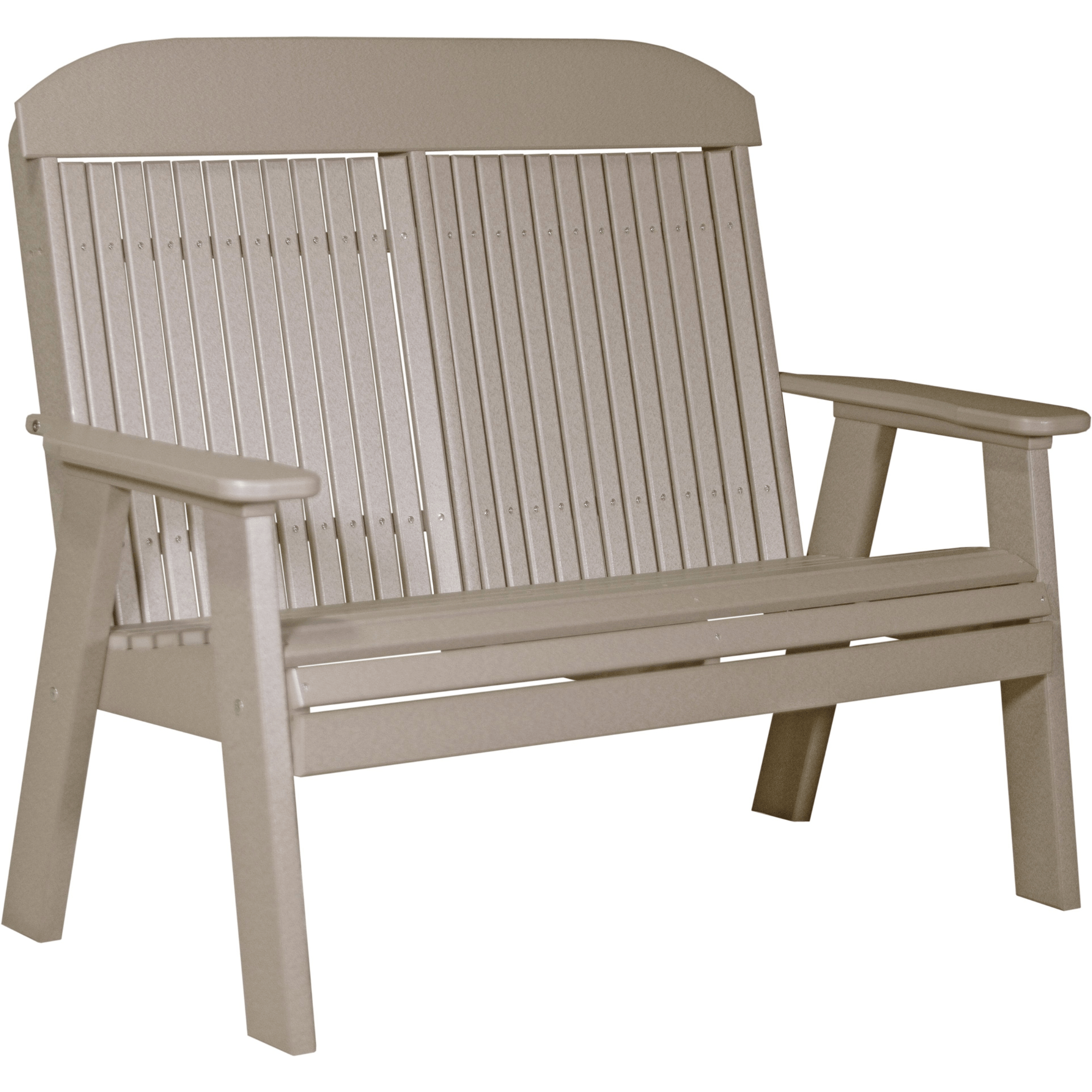 LuxCraft Poly Lumber 4-Foot Classic Outdoor Bench