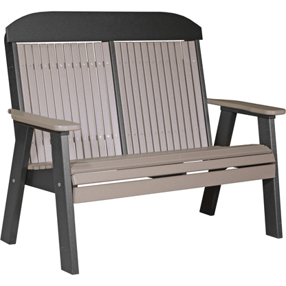 LuxCraft Poly Lumber 4-Foot Classic Outdoor Bench