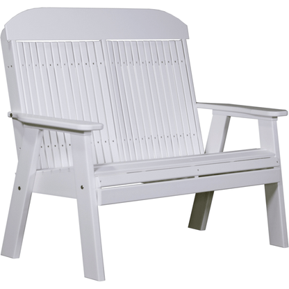 LuxCraft Poly Lumber 4-Foot Classic Outdoor Bench