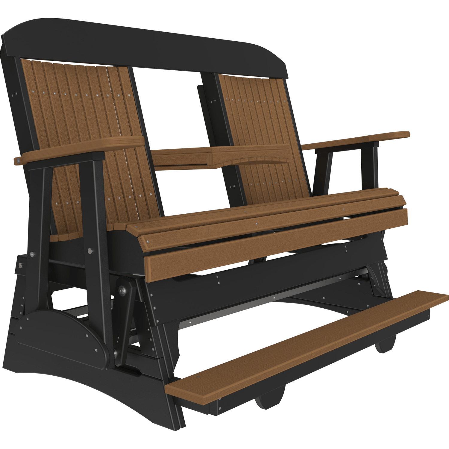 LuxCraft Classic 5-Foot Poly Composite Balcony Patio Glider