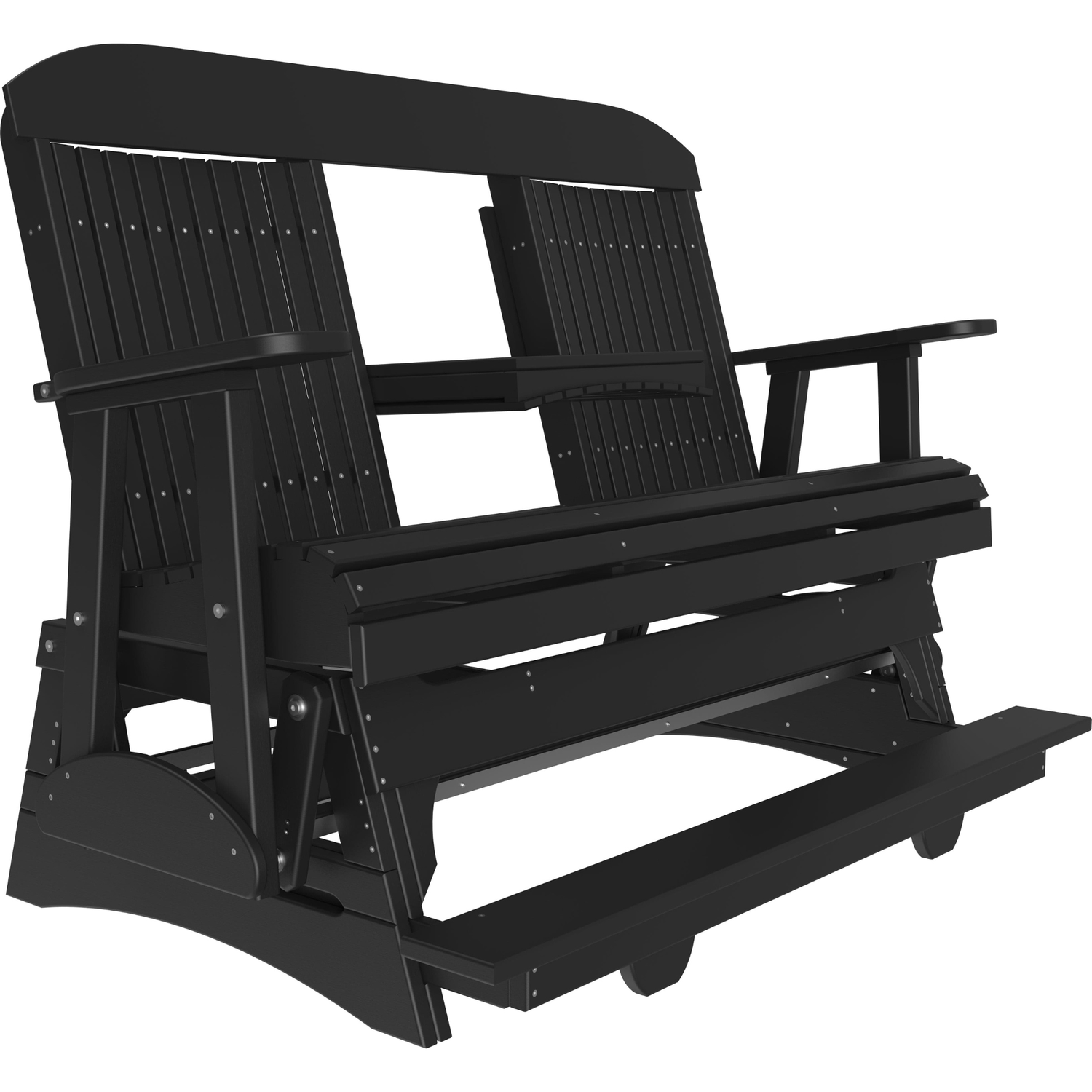 LuxCraft Classic 5-Foot Poly Composite Balcony Patio Glider