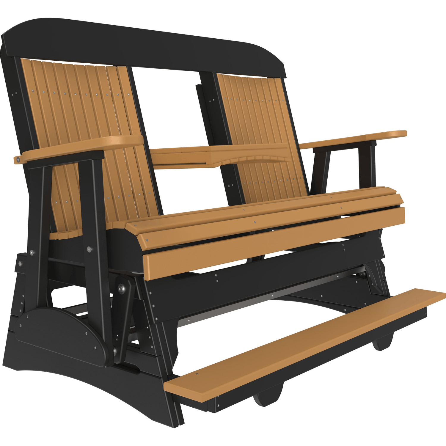 LuxCraft Classic 5-Foot Poly Composite Balcony Patio Glider