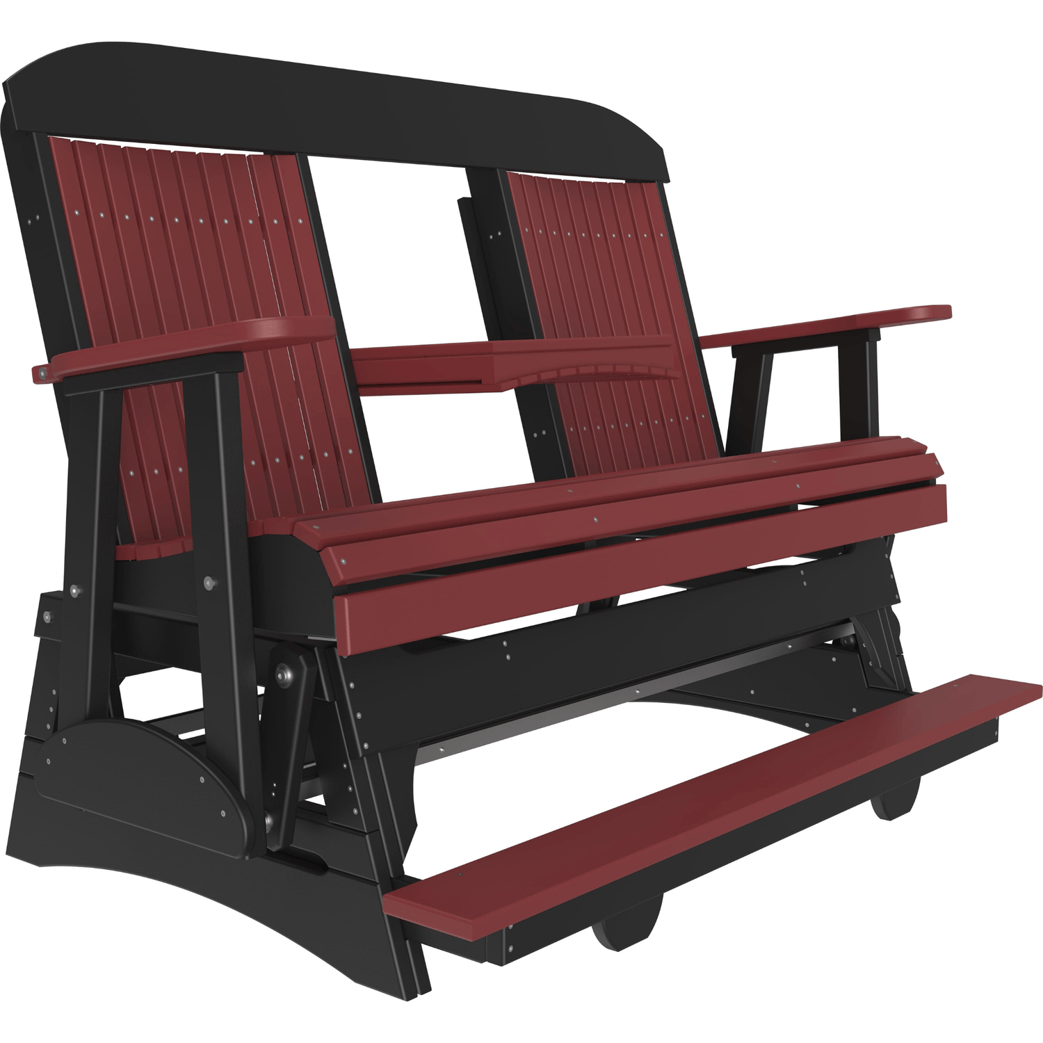 LuxCraft Classic 5-Foot Poly Composite Balcony Patio Glider