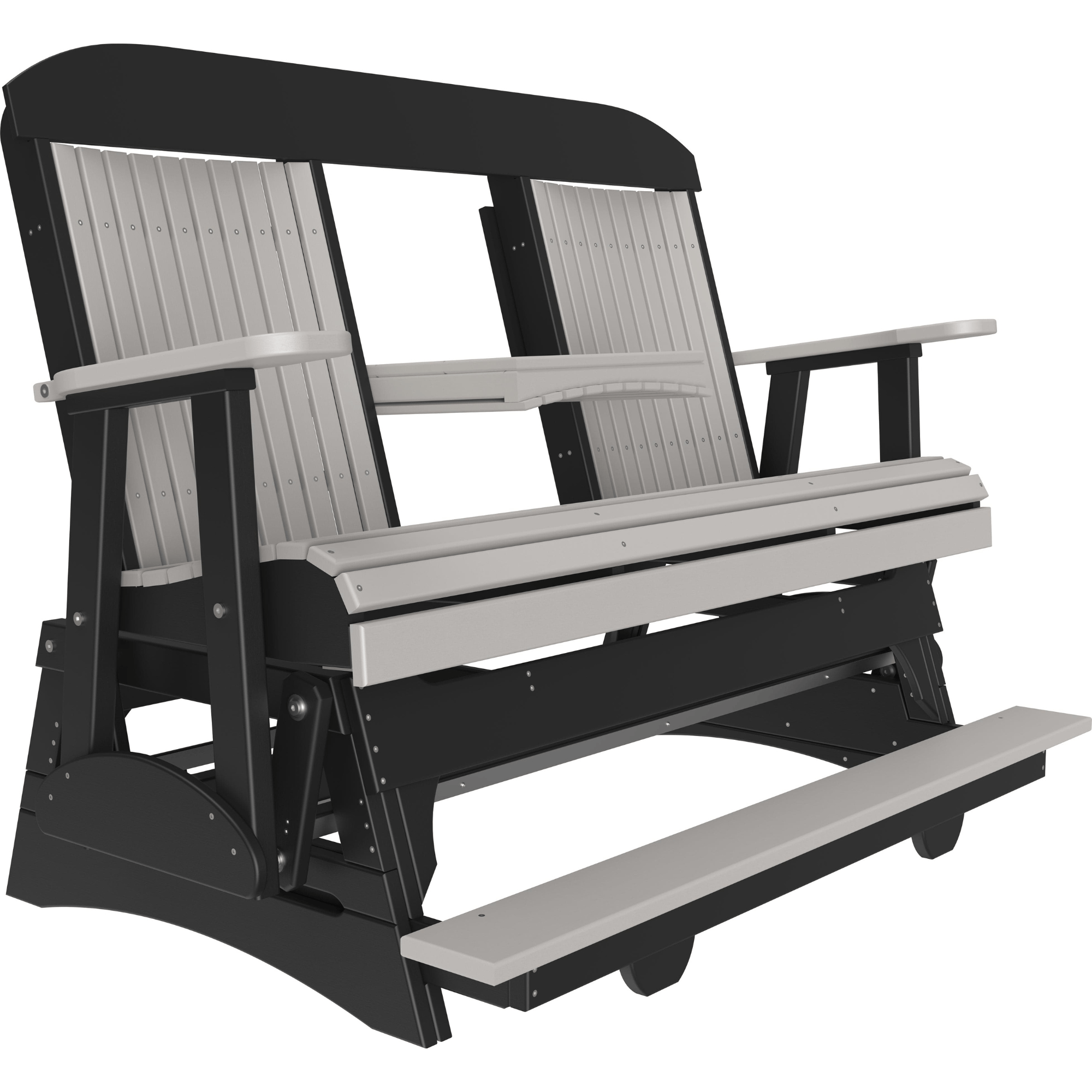 LuxCraft Classic 5-Foot Poly Composite Balcony Patio Glider