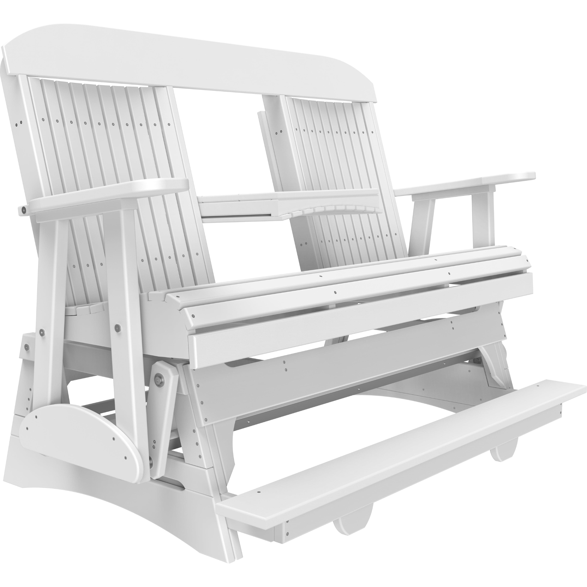 LuxCraft Classic 5-Foot Poly Composite Balcony Patio Glider