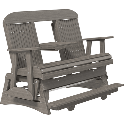 LuxCraft Classic 5-Foot Poly Composite Balcony Patio Glider