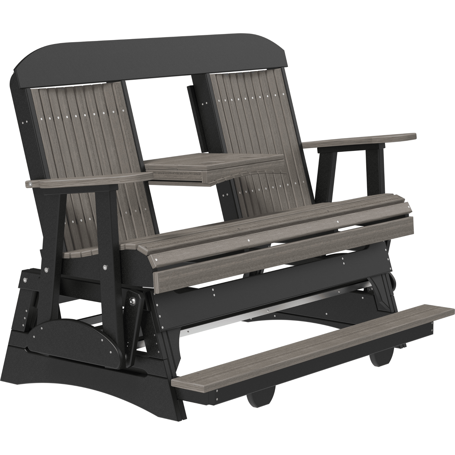 LuxCraft Classic 5-Foot Poly Composite Balcony Patio Glider