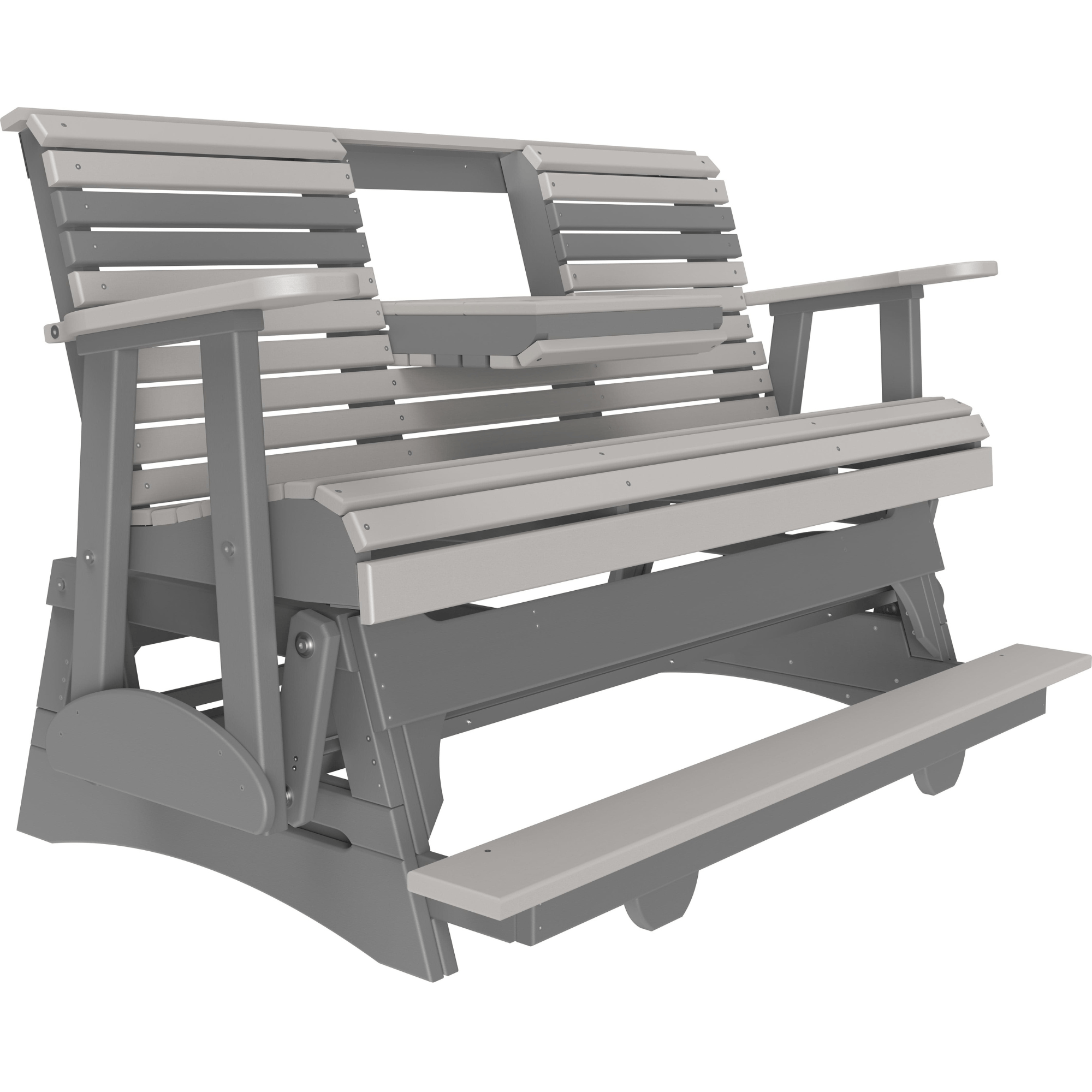 LuxCraft Rollback 5-Foot Poly Composite Balcony Patio Glider