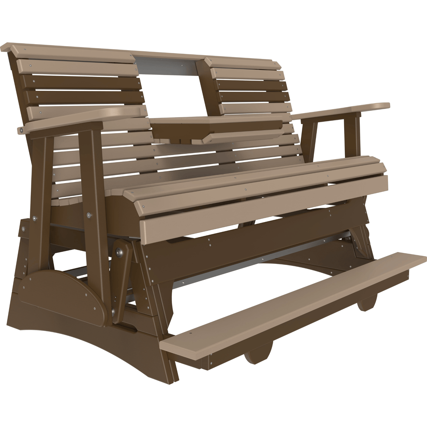 LuxCraft Rollback 5-Foot Poly Composite Balcony Patio Glider