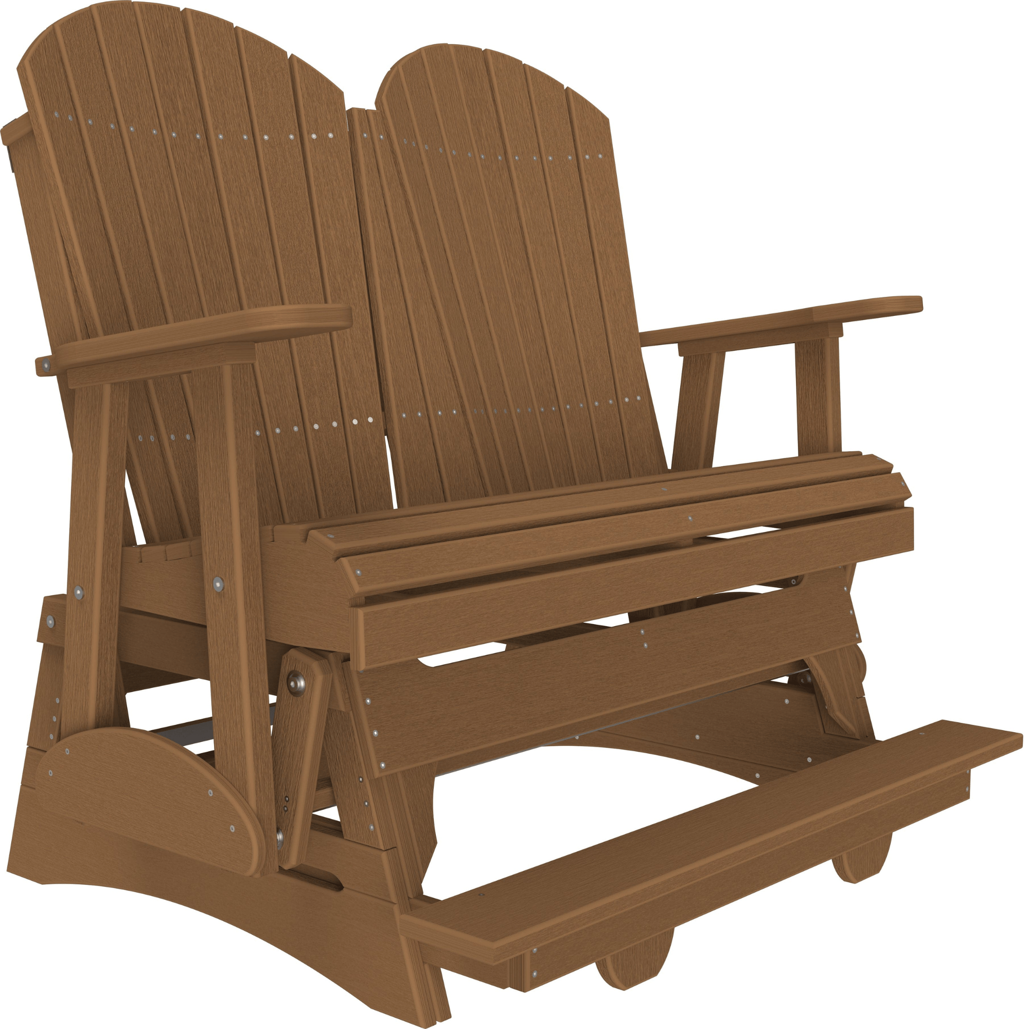 LuxCraft Adirondack 4-Foot Poly Composite Balcony Patio Glider