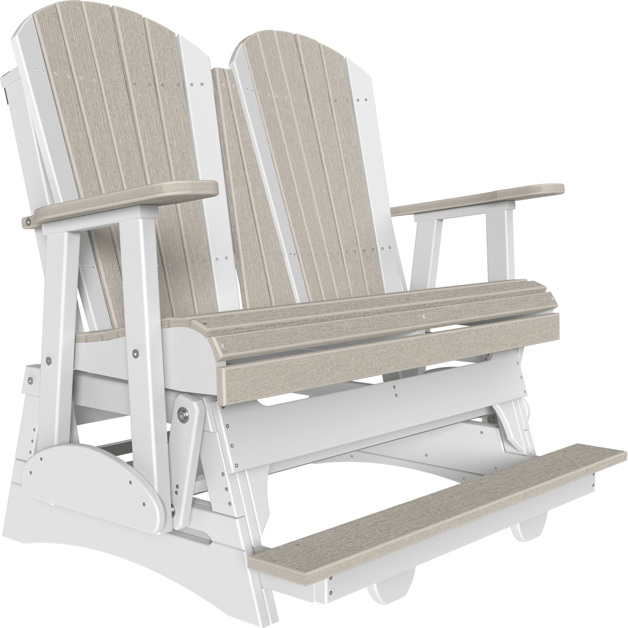 LuxCraft Adirondack 4-Foot Poly Composite Balcony Patio Glider