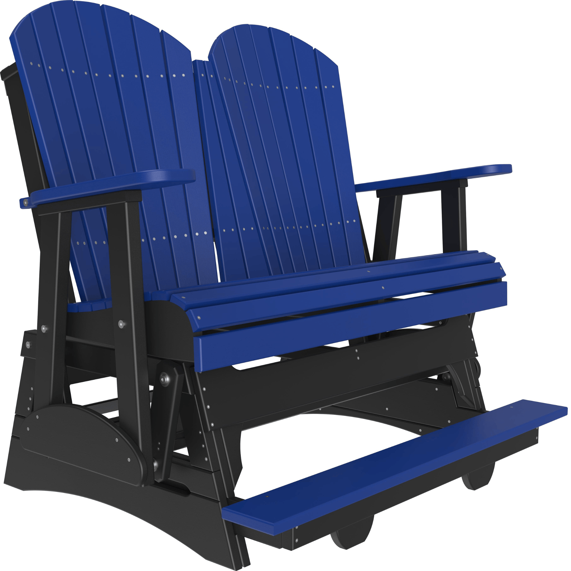 LuxCraft Adirondack 4-Foot Poly Composite Balcony Patio Glider