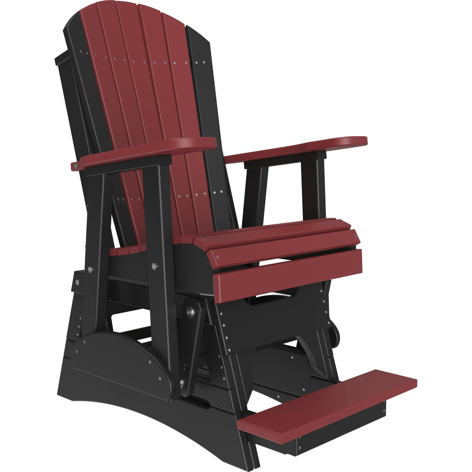 LuxCraft Adirondack Poly Composite Balcony Glider Chair
