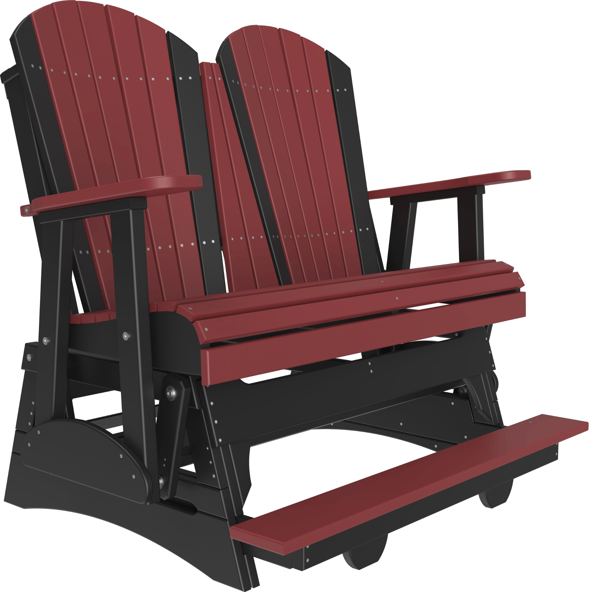 LuxCraft Adirondack 4-Foot Poly Composite Balcony Patio Glider