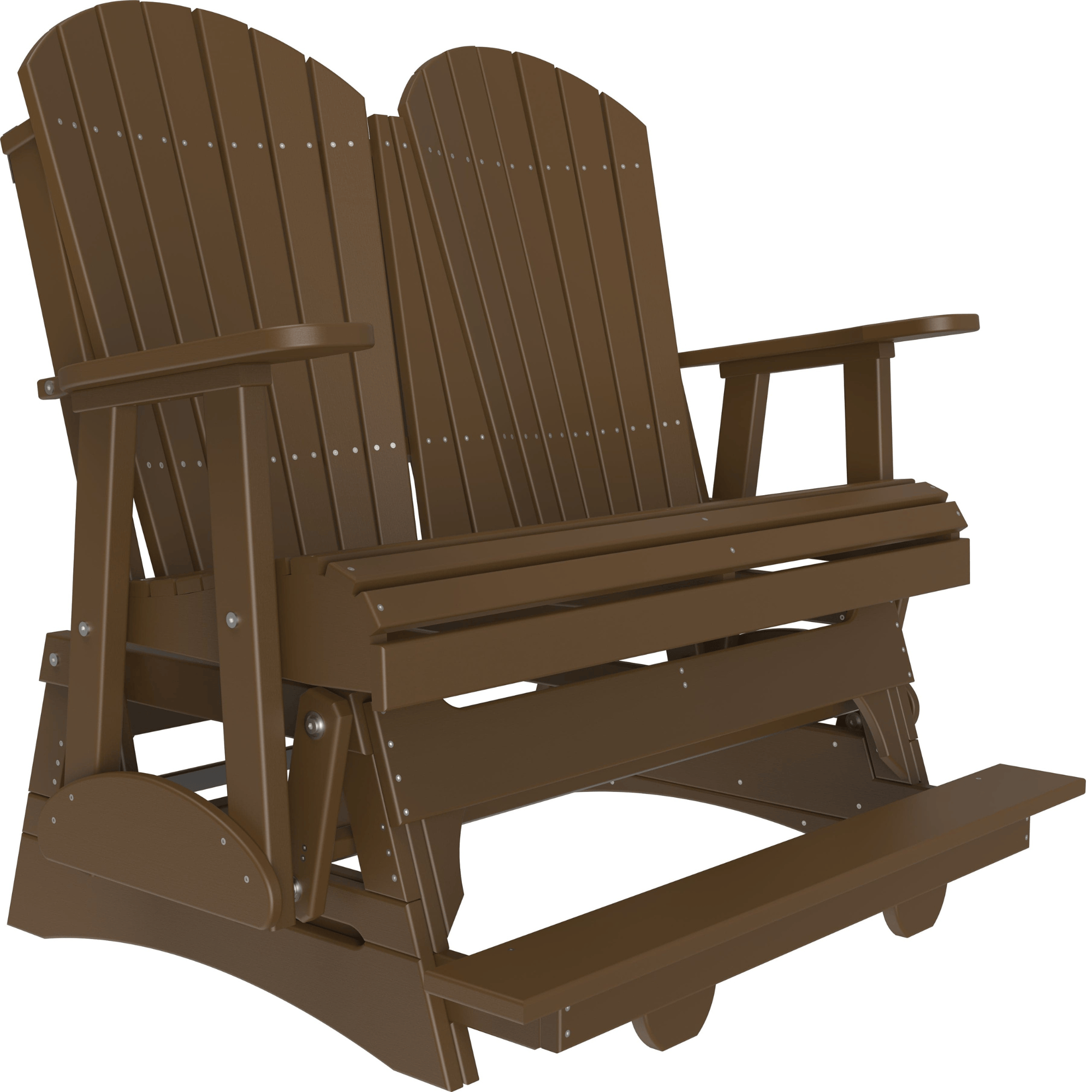 LuxCraft Adirondack 4-Foot Poly Composite Balcony Patio Glider
