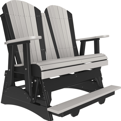 LuxCraft Adirondack 4-Foot Poly Composite Balcony Patio Glider