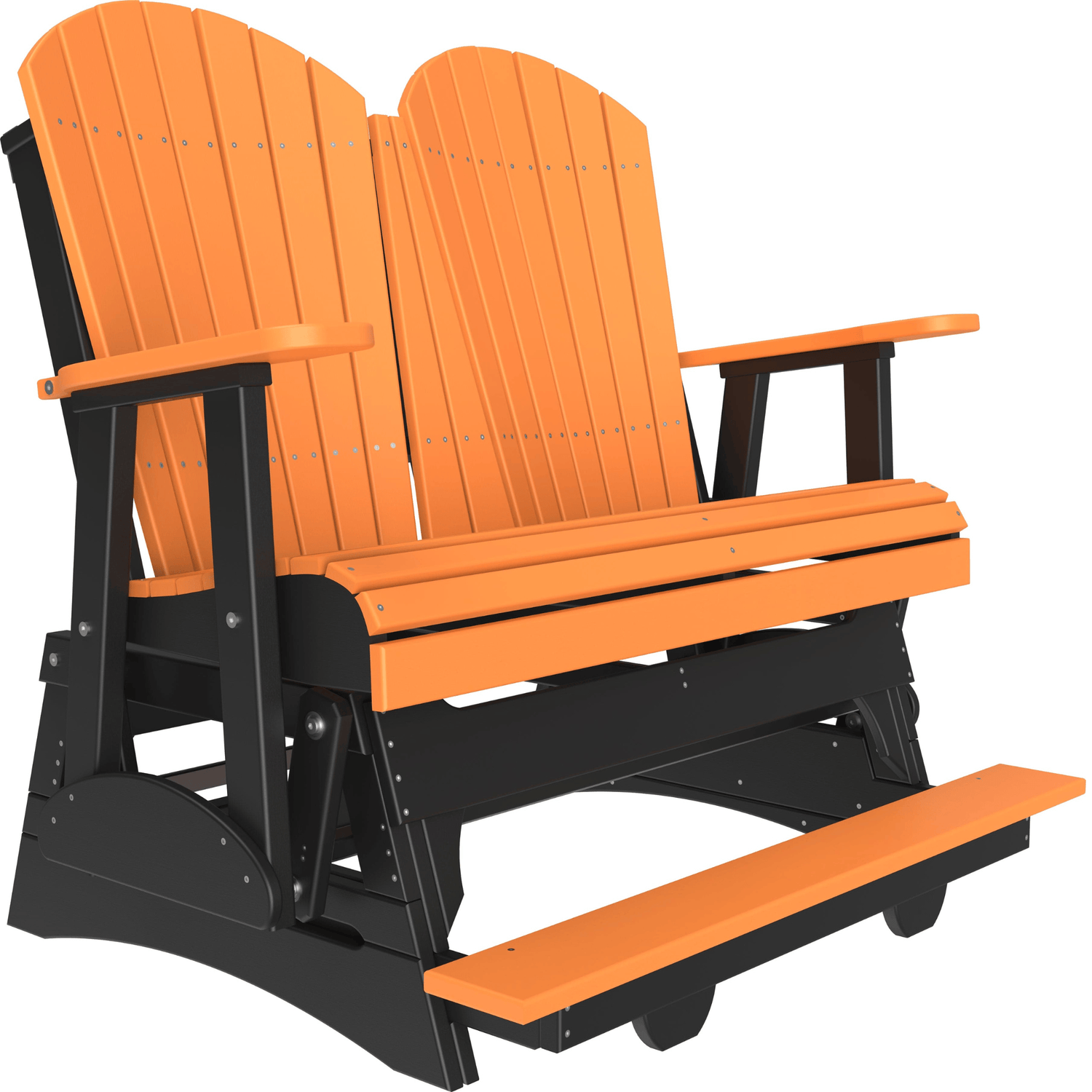 LuxCraft Adirondack 4-Foot Poly Composite Balcony Patio Glider