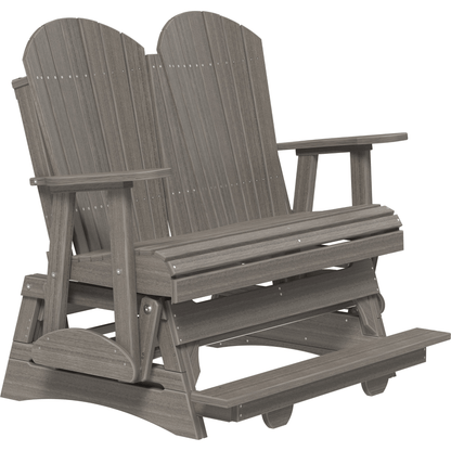 LuxCraft Adirondack 4-Foot Poly Composite Balcony Patio Glider