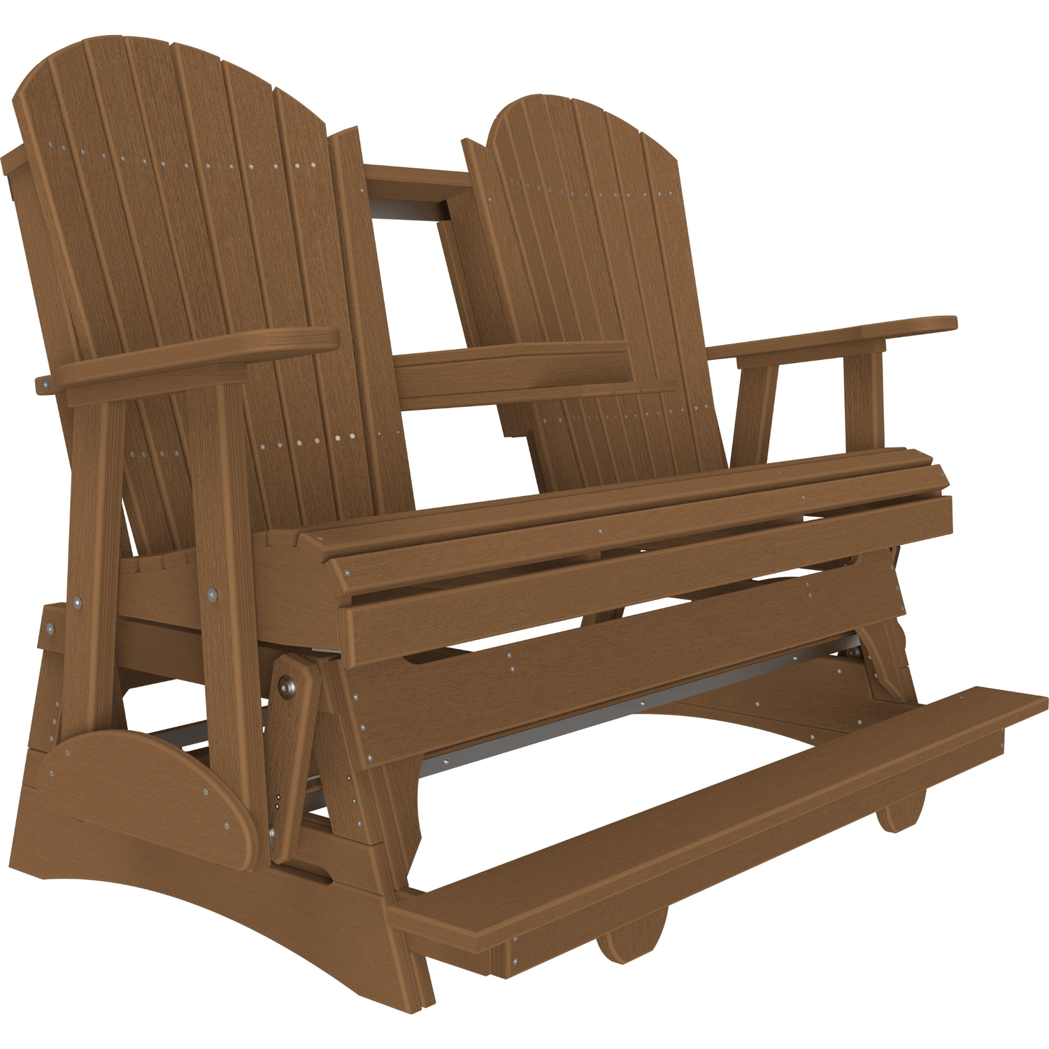 LuxCraft Adirondack 5-Foot Poly Composite Balcony Patio Glider