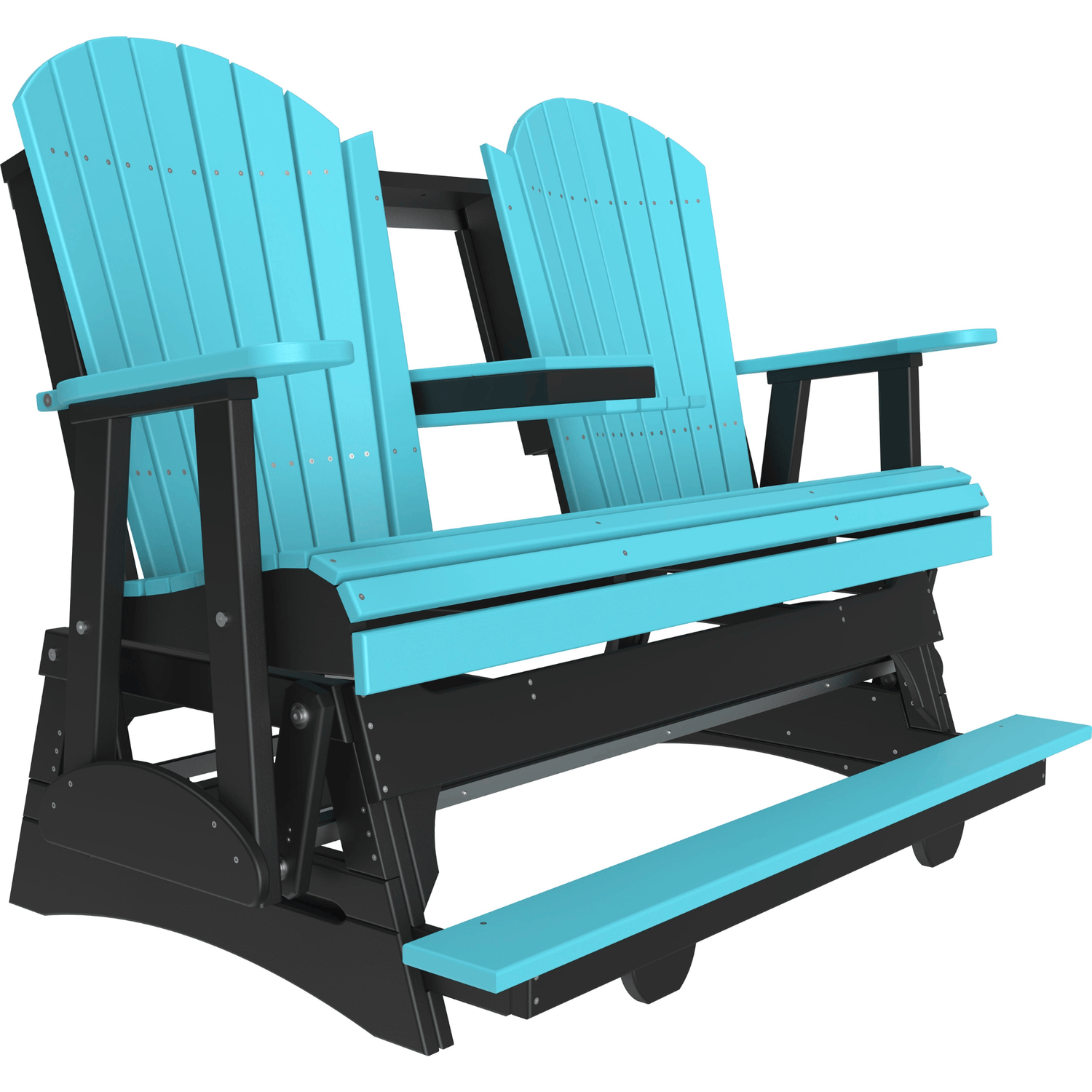 LuxCraft Adirondack 5-Foot Poly Composite Balcony Patio Glider