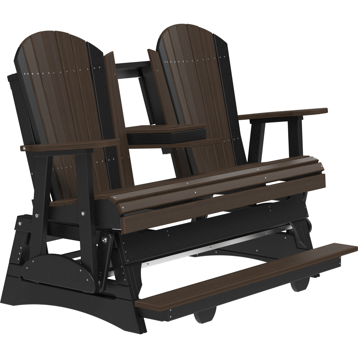 LuxCraft Adirondack 5-Foot Poly Composite Balcony Patio Glider