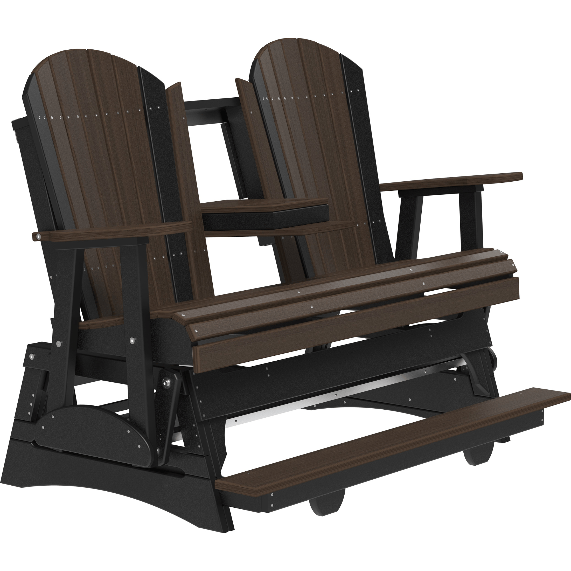 LuxCraft Adirondack 5-Foot Poly Composite Balcony Patio Glider