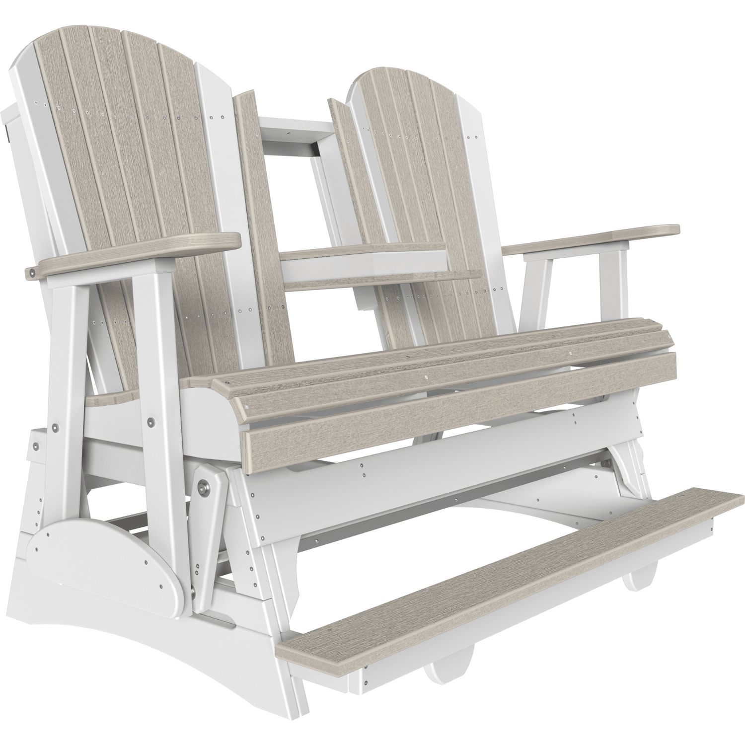 LuxCraft Adirondack 5-Foot Poly Composite Balcony Patio Glider