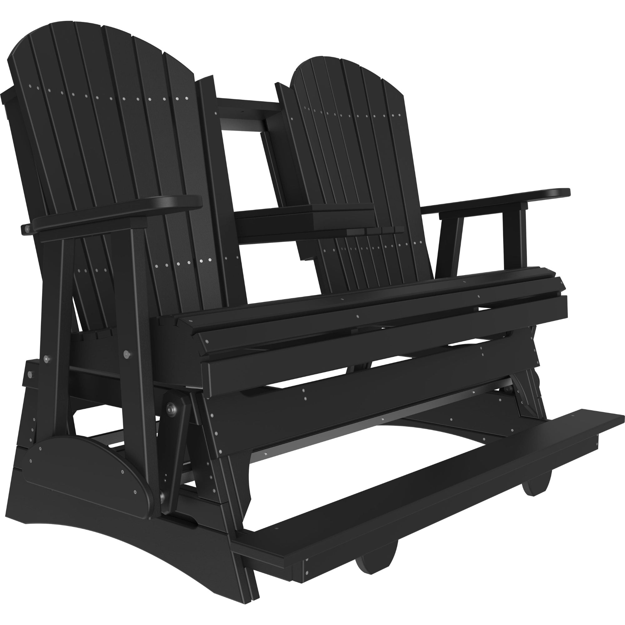 LuxCraft Adirondack 5-Foot Poly Composite Balcony Patio Glider